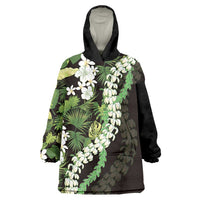 Omaomao Aloha Hawaii Lei Wearable Blanket Hoodie Tropical Flowers Elegant Vibe - Polynesian Pride