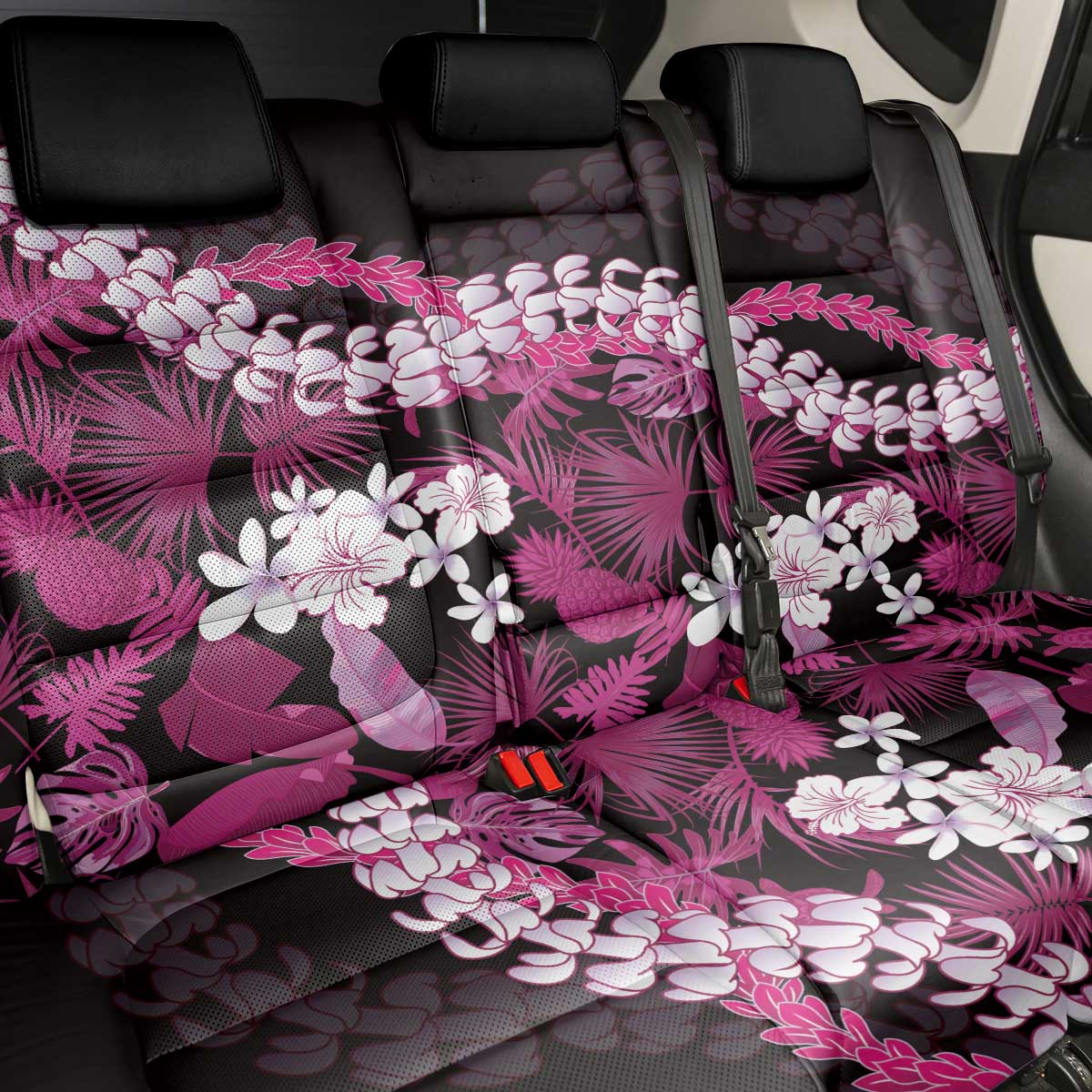 Akala Aloha Hawaii Lei Back Car Seat Cover Tropical Flowers Elegant Vibe - Polynesian Pride