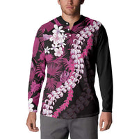 Akala Aloha Hawaii Lei Button Sweatshirt Tropical Flowers Elegant Vibe - Polynesian Pride