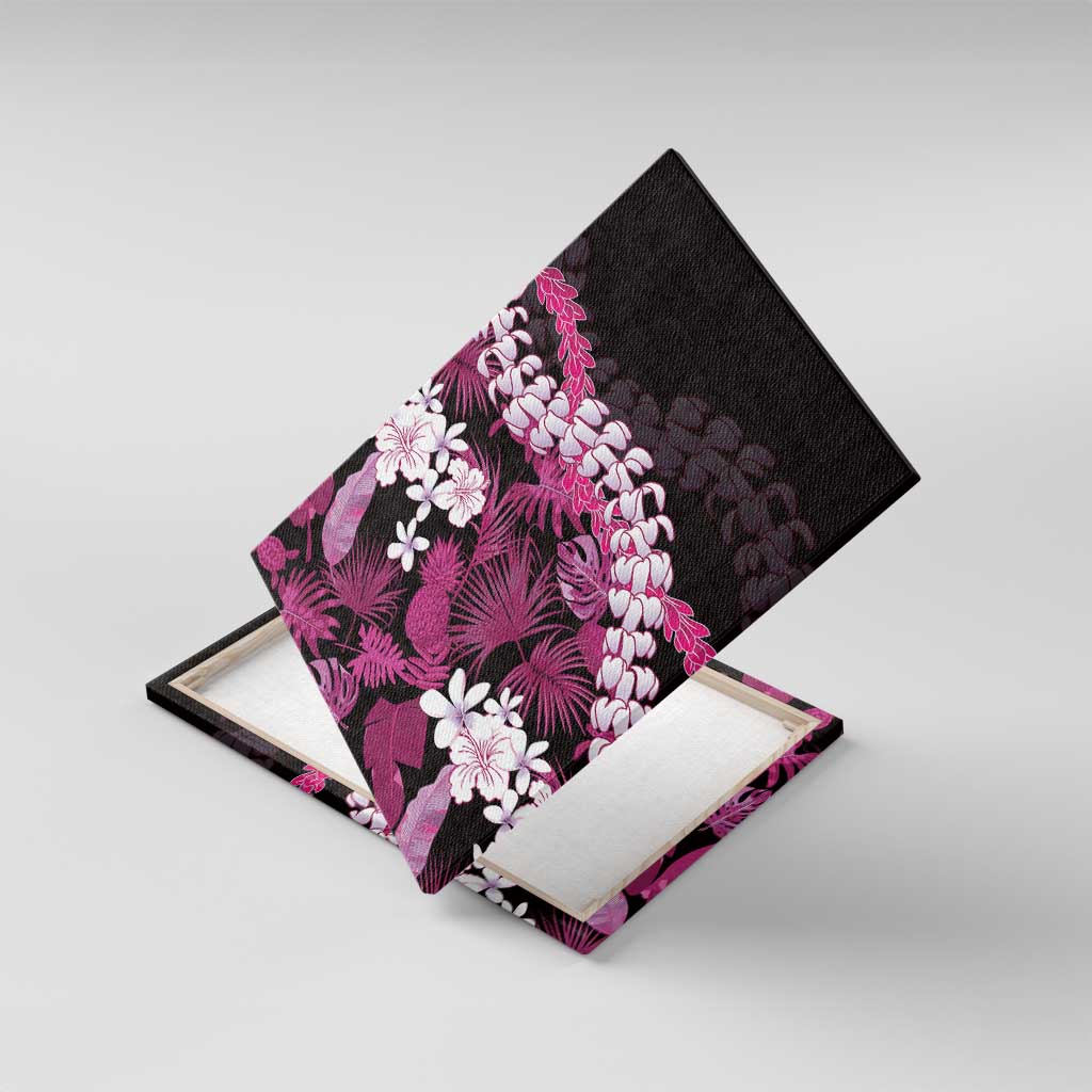 Akala Aloha Hawaii Lei Canvas Wall Art Tropical Flowers Elegant Vibe - Polynesian Pride