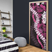 Akala Aloha Hawaii Lei Door Cover Tropical Flowers Elegant Vibe - Polynesian Pride