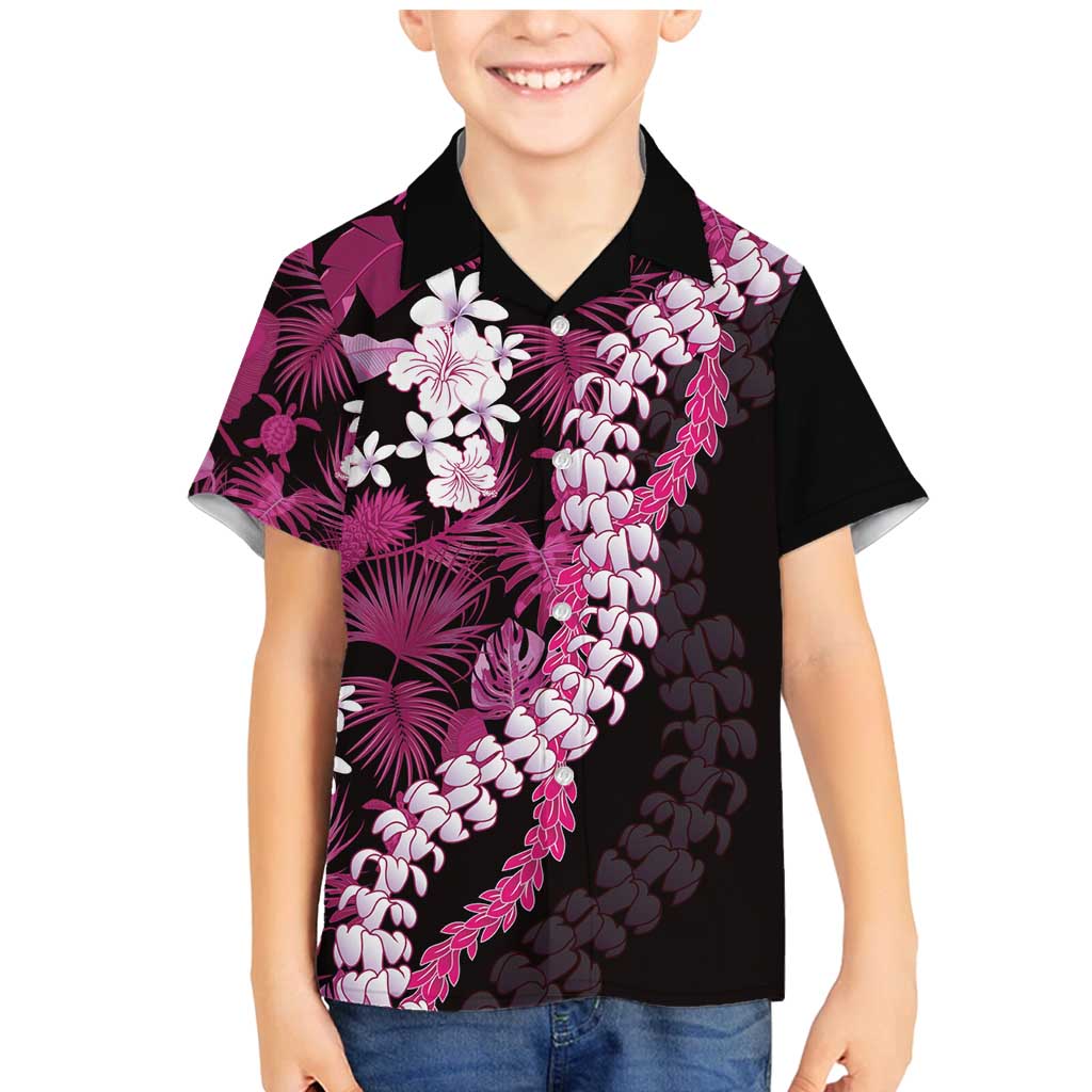 Akala Aloha Hawaii Lei Family Matching Mermaid Dress and Hawaiian Shirt Tropical Flowers Elegant Vibe - Polynesian Pride
