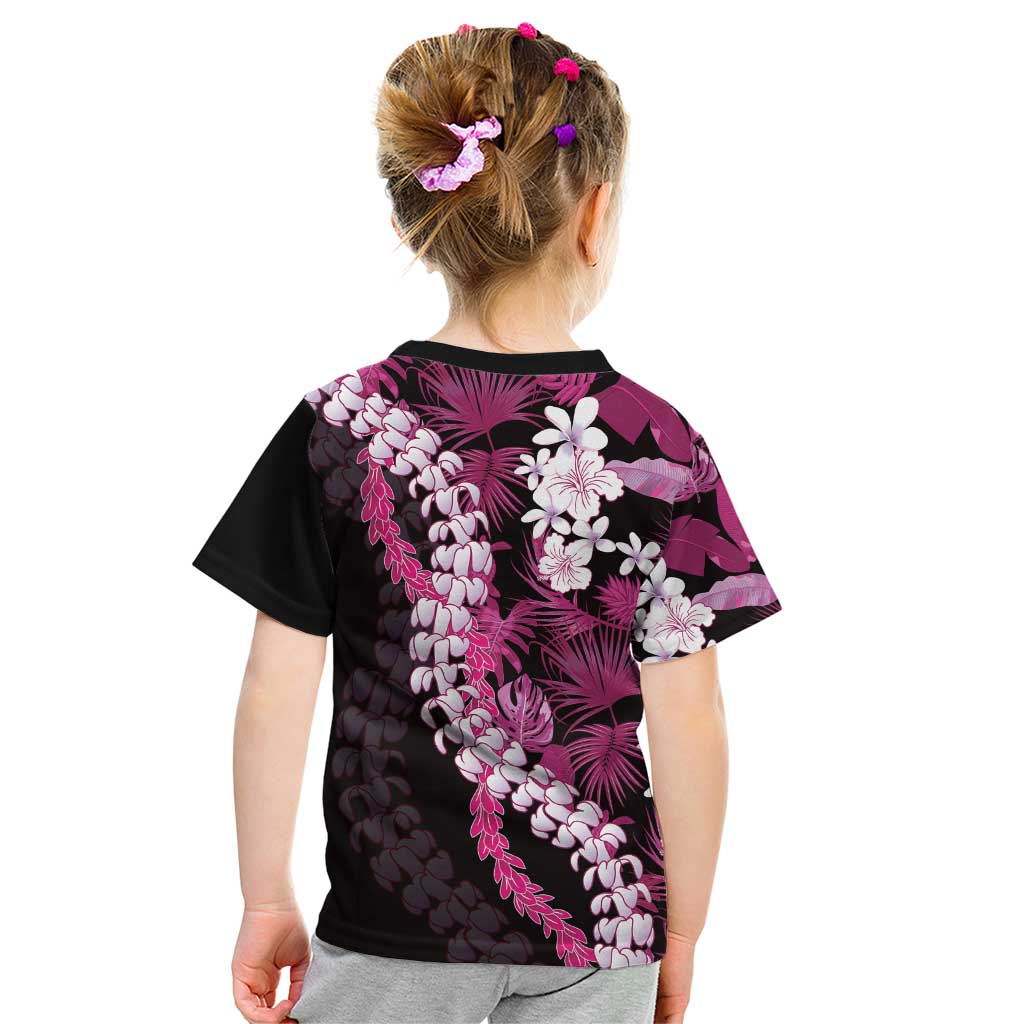 Akala Aloha Hawaii Lei Kid T Shirt Tropical Flowers Elegant Vibe - Polynesian Pride