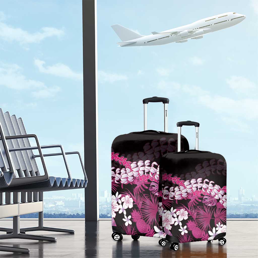 Akala Aloha Hawaii Lei Luggage Cover Tropical Flowers Elegant Vibe - Polynesian Pride