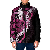 Akala Aloha Hawaii Lei Padded Jacket Tropical Flowers Elegant Vibe - Polynesian Pride
