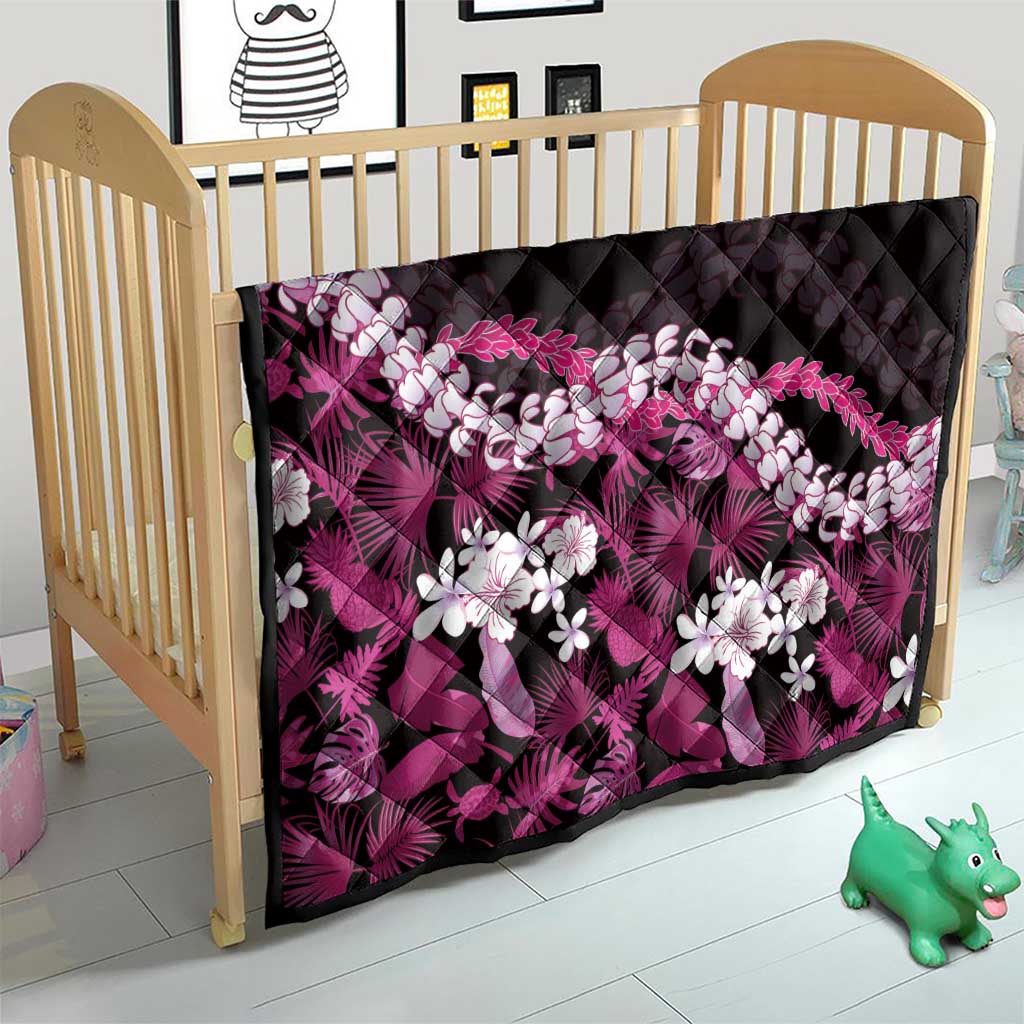 Akala Aloha Hawaii Lei Quilt Tropical Flowers Elegant Vibe - Polynesian Pride