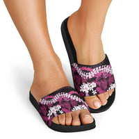 Akala Aloha Hawaii Lei Slide Sandals Tropical Flowers Elegant Vibe LT14 - Polynesian Pride