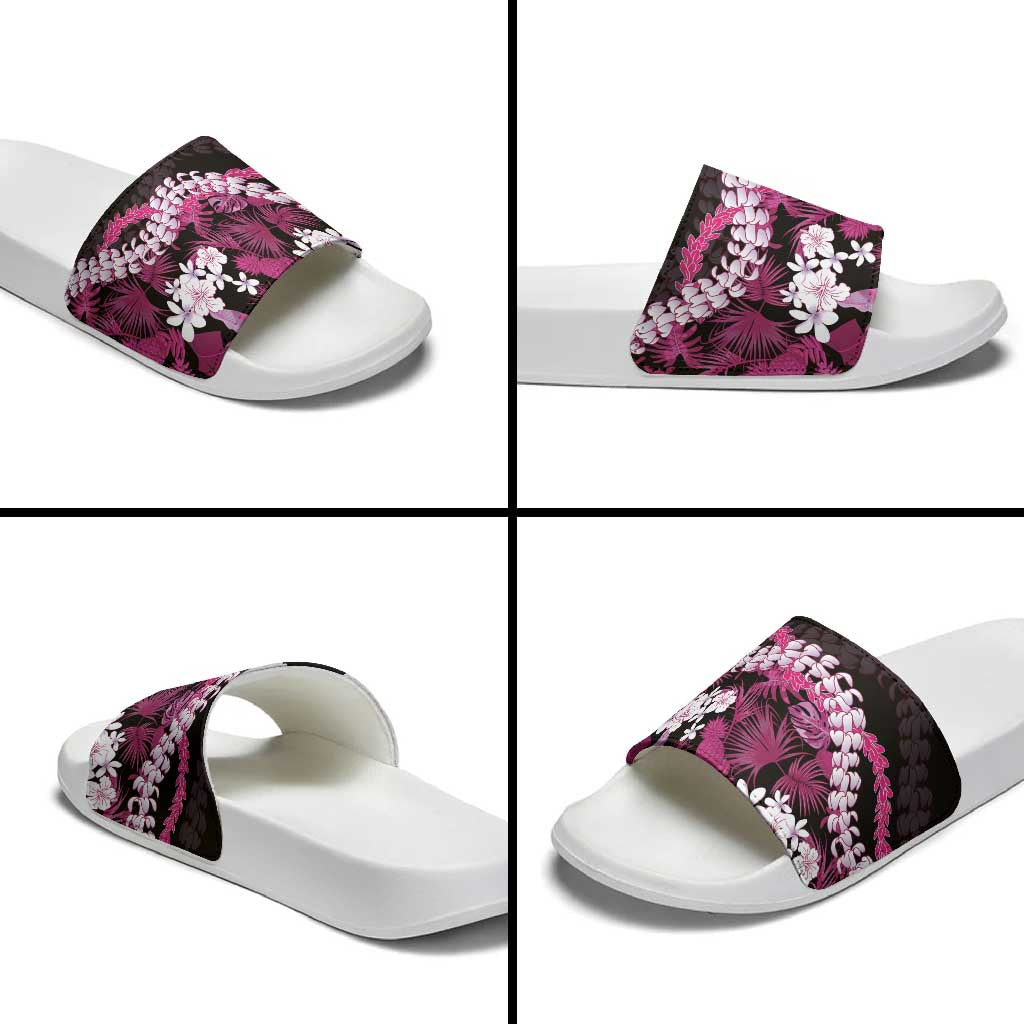 Akala Aloha Hawaii Lei Slide Sandals Tropical Flowers Elegant Vibe LT14 - Polynesian Pride