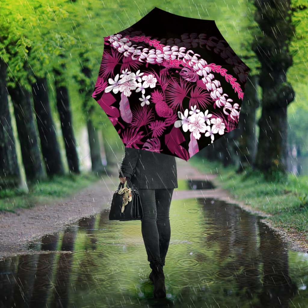 Akala Aloha Hawaii Lei Umbrella Tropical Flowers Elegant Vibe - Polynesian Pride