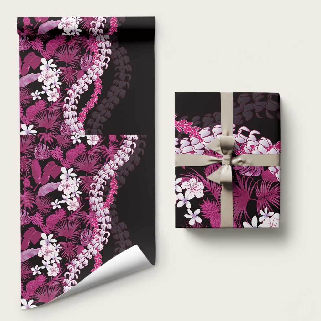 Akala Aloha Hawaii Lei Wrapping Paper Tropical Flowers Elegant Vibe - Polynesian Pride