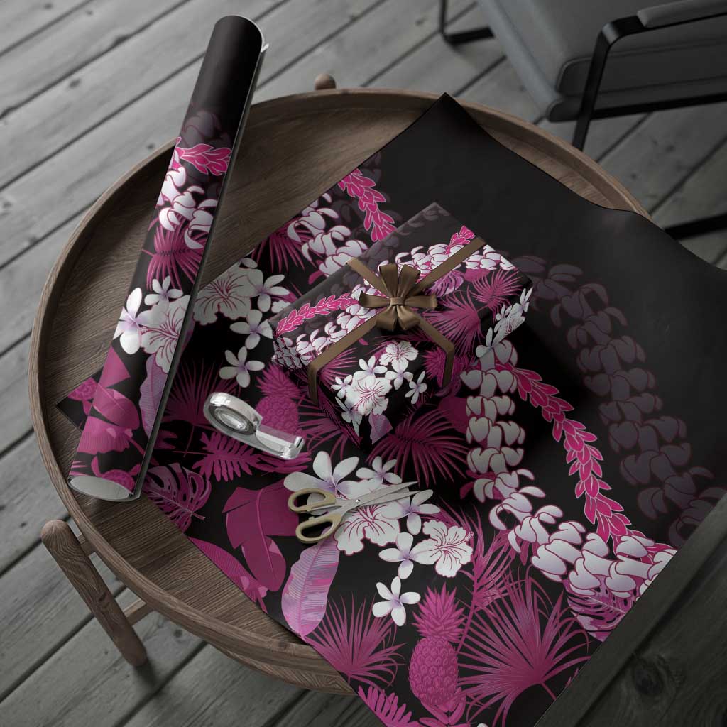 Akala Aloha Hawaii Lei Wrapping Paper Tropical Flowers Elegant Vibe - Polynesian Pride
