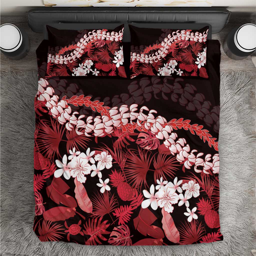 Ulaula Aloha Hawaii Lei Bedding Set Tropical Flowers Elegant Vibe - Polynesian Pride