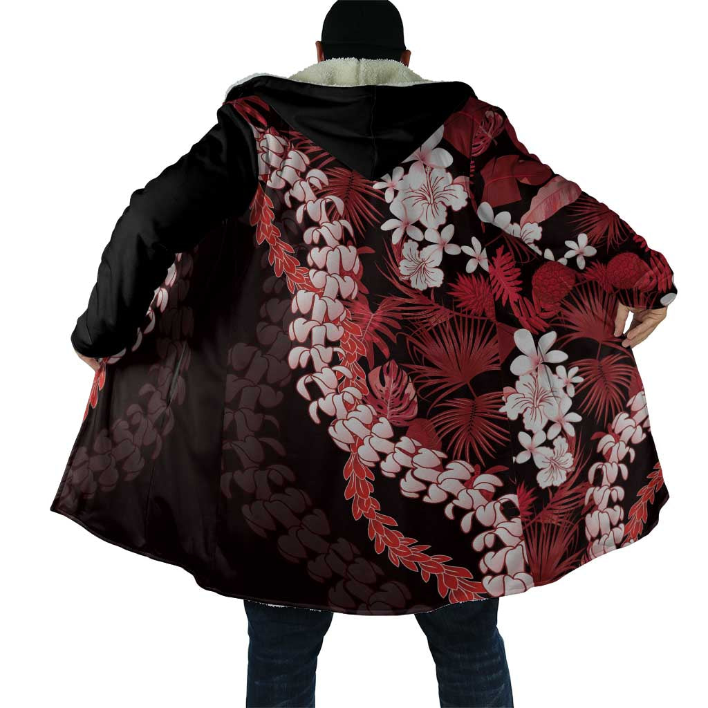 Ulaula Aloha Hawaii Lei Cloak Tropical Flowers Elegant Vibe - Polynesian Pride