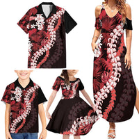 Ulaula Aloha Hawaii Lei Family Matching Summer Maxi Dress and Hawaiian Shirt Tropical Flowers Elegant Vibe - Polynesian Pride