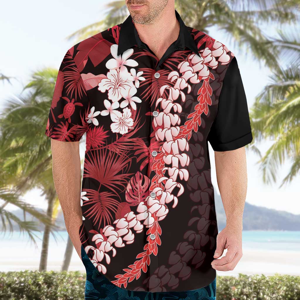 Ulaula Aloha Hawaii Lei Hawaiian Shirt Tropical Flowers Elegant Vibe - Polynesian Pride