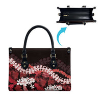 Ulaula Aloha Hawaii Lei Leather Bag Tropical Flowers Elegant Vibe - Polynesian Pride