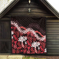 Ulaula Aloha Hawaii Lei Quilt Tropical Flowers Elegant Vibe - Polynesian Pride