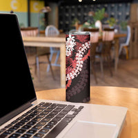 Ulaula Aloha Hawaii Lei Skinny Tumbler Tropical Flowers Elegant Vibe - Polynesian Pride