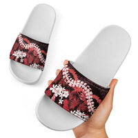 Ulaula Aloha Hawaii Lei Slide Sandals Tropical Flowers Elegant Vibe LT14 - Polynesian Pride