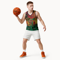 Vanuatu Independence Day Basketball Jersey Chibi Boar Proud To Be A Ni-Van LT14 - Polynesian Pride