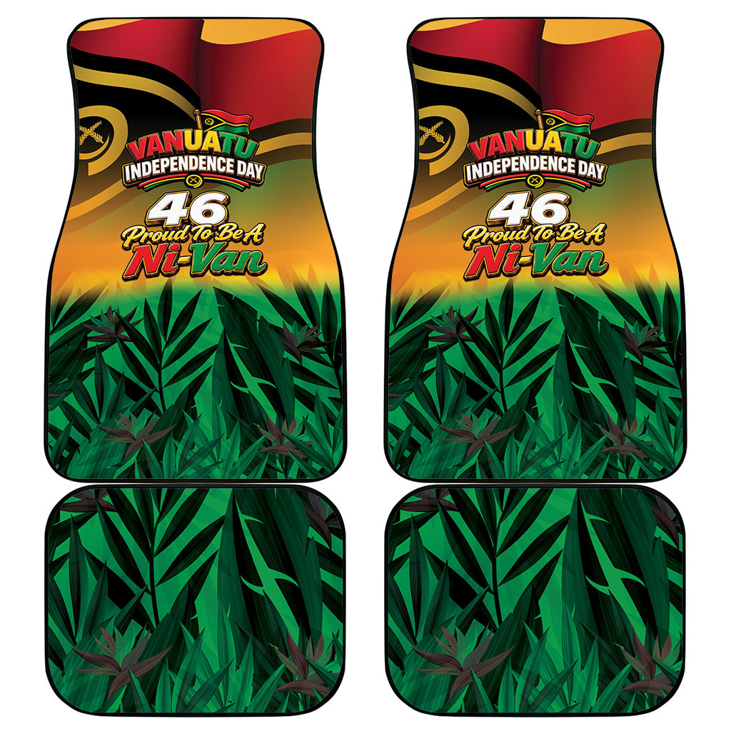 Vanuatu Independence Day Car Mats Chibi Boar Proud To Be A Ni-Van LT14 - Polynesian Pride