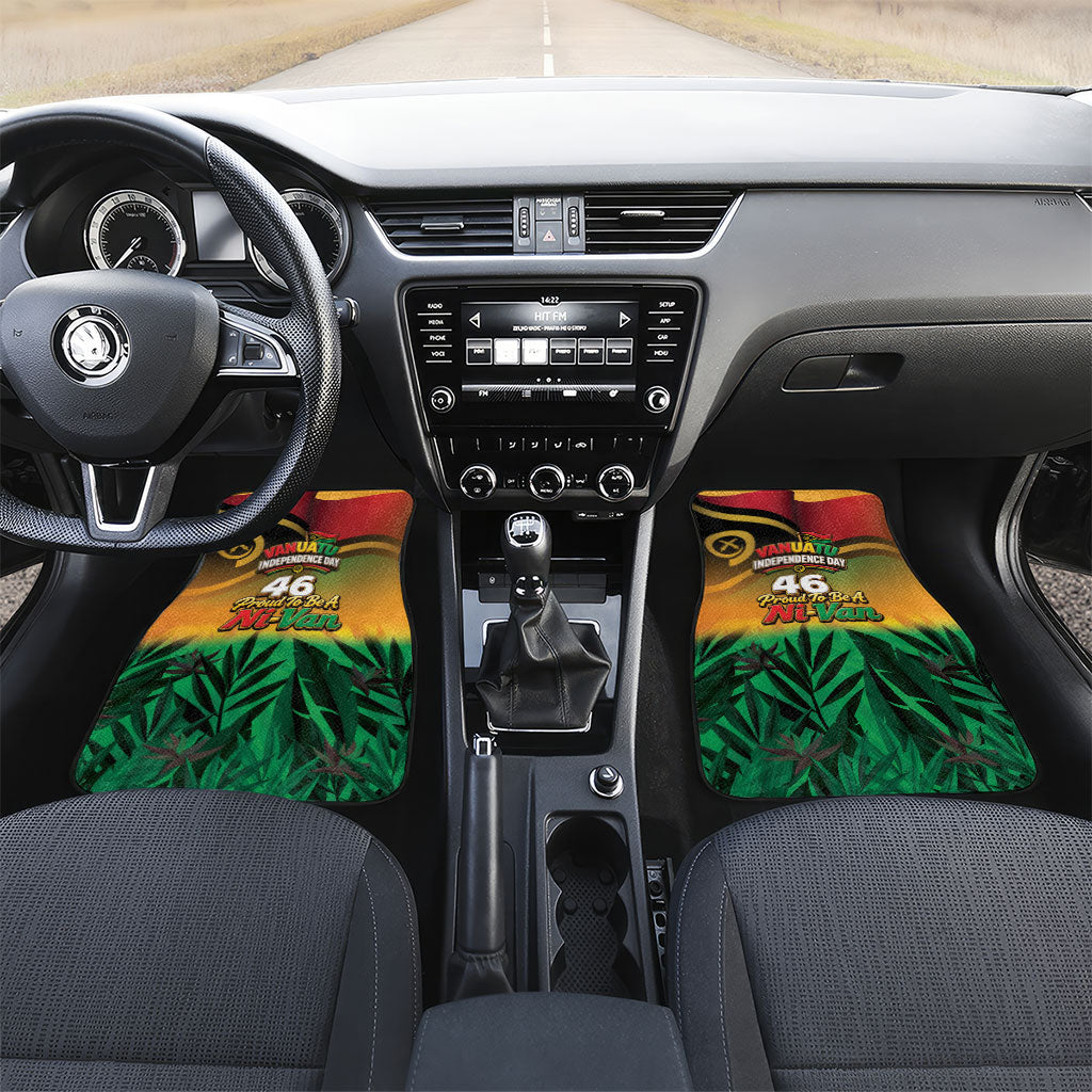 Vanuatu Independence Day Car Mats Chibi Boar Proud To Be A Ni-Van LT14 Set 2pcs - Front Multicolor - Polynesian Pride