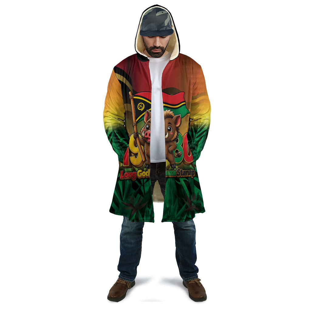 Vanuatu Independence Day Cloak Chibi Boar Proud To Be A Ni-Van LT14 - Polynesian Pride