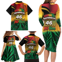 Vanuatu Independence Day Family Matching Long Sleeve Bodycon Dress and Hawaiian Shirt Chibi Boar Proud To Be A Ni-Van LT14 - Polynesian Pride
