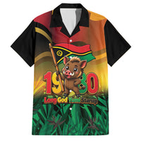 Vanuatu Independence Day Family Matching Mermaid Dress and Hawaiian Shirt Chibi Boar Proud To Be A Ni-Van LT14 Dad's Shirt - Short Sleeve Multicolor - Polynesian Pride
