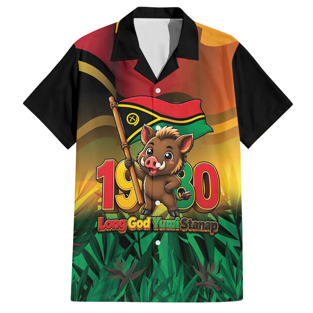 Vanuatu Independence Day Hawaiian Shirt Chibi Boar Proud To Be A Ni-Van LT14 Multicolor - Polynesian Pride