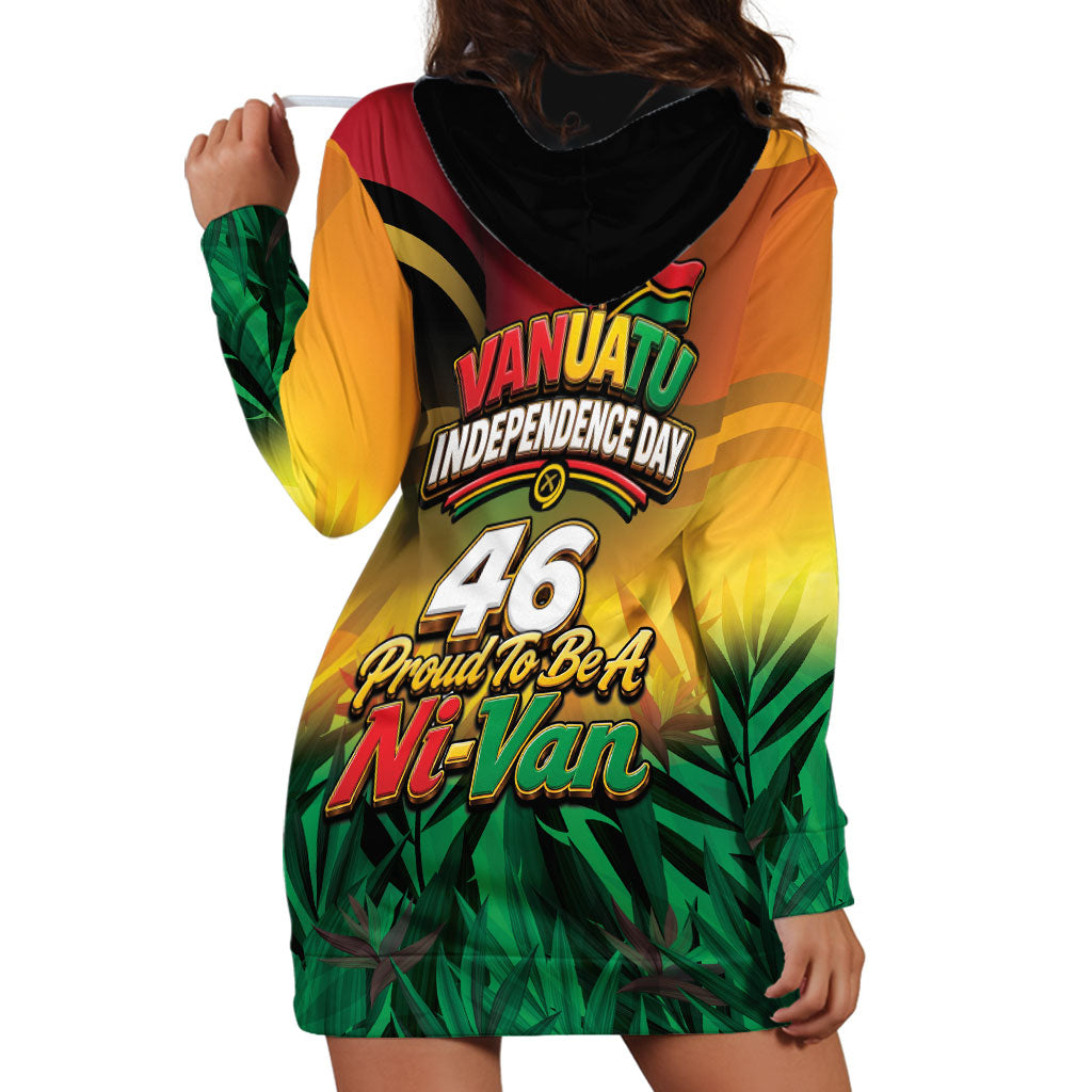 Vanuatu Independence Day Hoodie Dress Chibi Boar Proud To Be A Ni-Van LT14 - Polynesian Pride