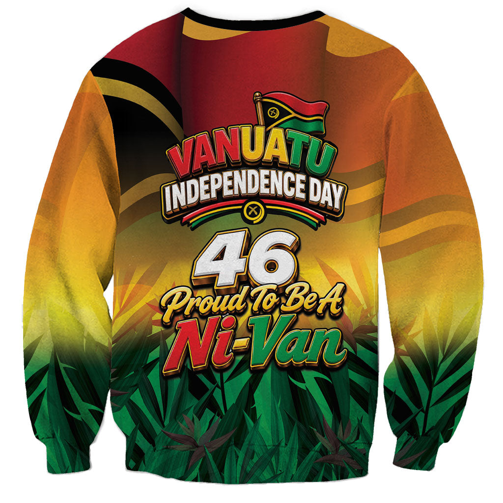 Vanuatu Independence Day Sweatshirt Chibi Boar Proud To Be A Ni-Van LT14 - Polynesian Pride