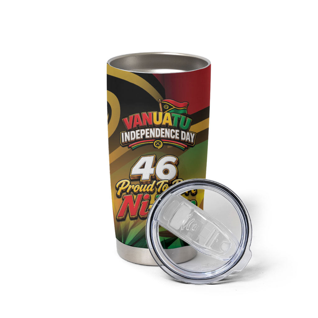 Vanuatu Independence Day Tumbler Cup Chibi Boar Proud To Be A Ni-Van LT14 - Polynesian Pride