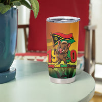 Vanuatu Independence Day Tumbler Cup Chibi Boar Proud To Be A Ni-Van LT14 - Polynesian Pride