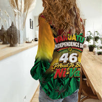 Vanuatu Independence Day Women Casual Shirt Chibi Boar Proud To Be A Ni-Van LT14 - Polynesian Pride