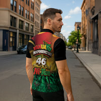 Vanuatu Independence Day Zipper Polo Shirt Chibi Boar Proud To Be A Ni-Van LT14 - Polynesian Pride