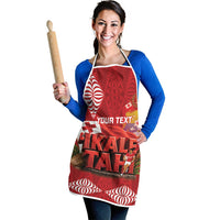Tonga Rugby Custom Apron 2026 Go Ikale Tahi Ngatu Pattern LT14 - Polynesian Pride