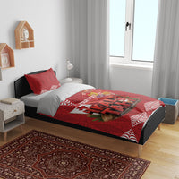 Tonga Rugby Custom Bedding Set 2026 Go Ikale Tahi Ngatu Pattern LT14 - Polynesian Pride