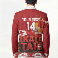 Tonga Rugby Custom Blazer 2026 Go Ikale Tahi Ngatu Pattern LT14 - Polynesian Pride