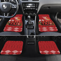 Tonga Rugby Custom Car Mats 2026 Go Ikale Tahi Ngatu Pattern LT14 Set 4pcs Red - Polynesian Pride
