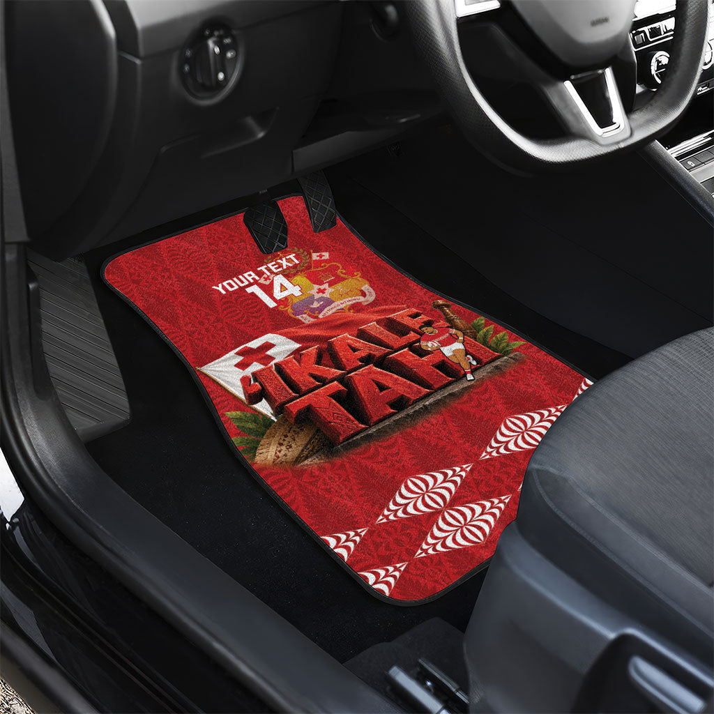 Tonga Rugby Custom Car Mats 2026 Go Ikale Tahi Ngatu Pattern LT14 - Polynesian Pride