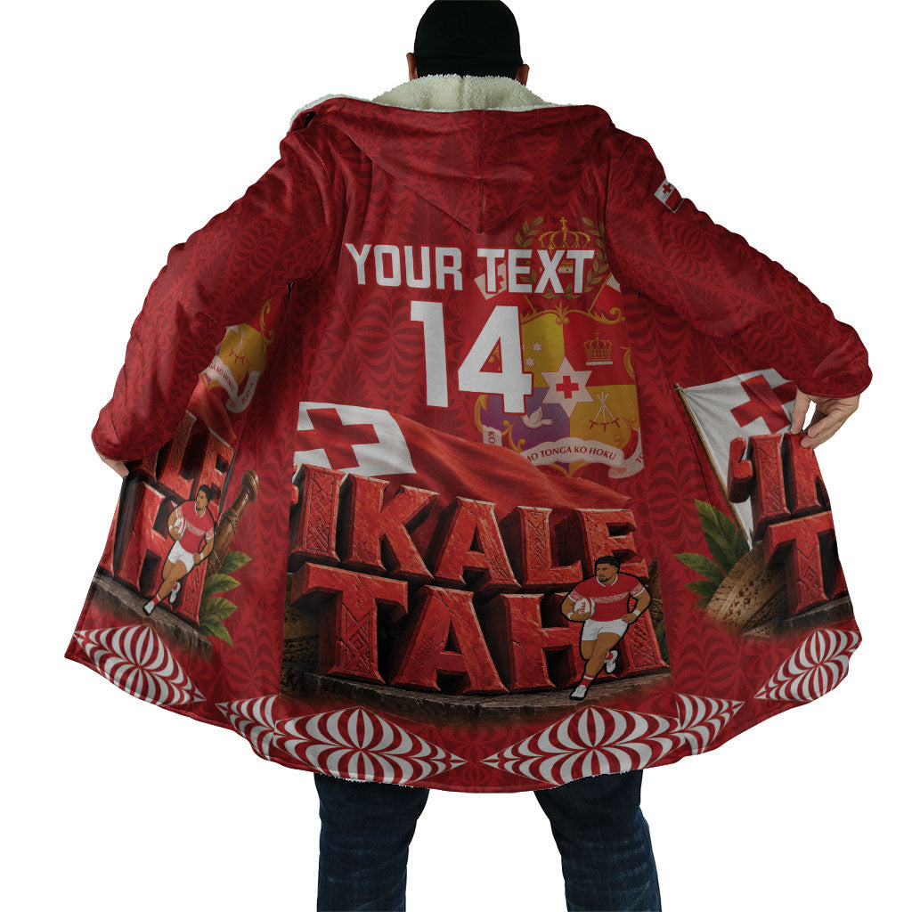 Tonga Rugby Custom Cloak 2026 Go Ikale Tahi Ngatu Pattern LT14 - Polynesian Pride