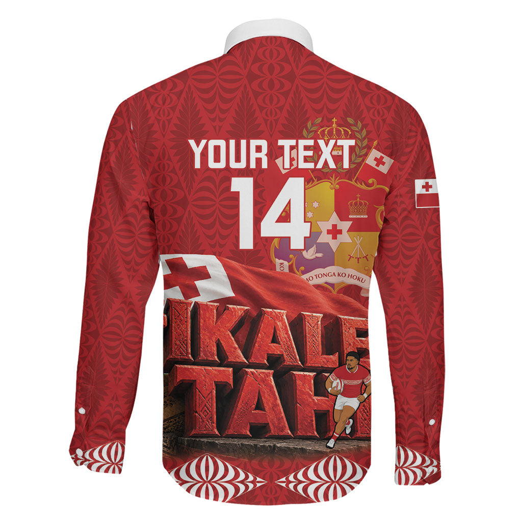 Tonga Rugby Custom Family Matching Summer Maxi Dress and Hawaiian Shirt 2026 Go Ikale Tahi Ngatu Pattern LT14 - Polynesian Pride