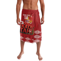Tonga Rugby Custom Lavalava 2026 Go Ikale Tahi Ngatu Pattern LT14 Red - Polynesian Pride