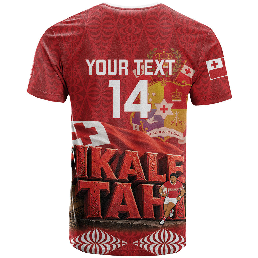Tonga Rugby Custom T Shirt 2026 Go Ikale Tahi Ngatu Pattern LT14 - Polynesian Pride