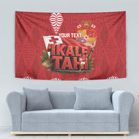 Tonga Rugby Custom Tapestry 2026 Go Ikale Tahi Ngatu Pattern LT14 - Polynesian Pride