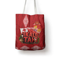 Tonga Rugby Custom Tote Bag 2026 Go Ikale Tahi Ngatu Pattern LT14 - Polynesian Pride