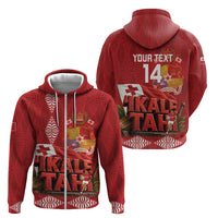 Tonga Rugby Custom Zip Hoodie 2026 Go Ikale Tahi Ngatu Pattern LT14 - Polynesian Pride