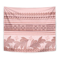 Pastel Pink Samoa Siapo Teuila Flowers Tapestry - Polynesian Pride
