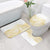 Polynesia White Sunday Bathroom Set Plumeria Polynesian Tribal Gold Color - Polynesian Pride
